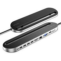 THEBC Док-станция Vention USB-C - 2xUSB-A 2.0, 2xUSB-A 3.0, USB-C 3.1, HDMI v1.4 4K 30Hz, VGA, LAN 1Gbit, SD/TF, Audio 3.5mm, PD 100 THEBC Док-станция Vention USB-C - 2xUSB-A 2.0, 2xUSB-A 3.0, USB-C 3.1, HDMI v1.4 4K 30Hz, VGA, LAN 1Gbit, SD/TF, Audio 3.5mm, PD 100