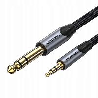 BAUHF Кабель Cotton Braided 3.5mm TRS Male to 6.35mm Male Audio Cable 1M Gray Aluminum Alloy Type BAUHF Кабель Cotton Braided 3.5mm TRS Male to 6.35mm Male Audio Cable 1M Gray Aluminum Alloy Type