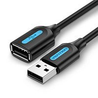 CBIBF Кабель USB 2.0 A Male to A Female Extension Cable Vention 1M black CBIBF Кабель USB 2.0 A Male to A Female Extension Cable Vention 1M black
