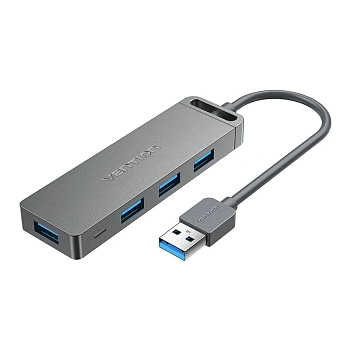 CHLHB USB-хаб USB 3.0 - 4xUSB-A 3.0, возможность доп.питания, длина 0.15м