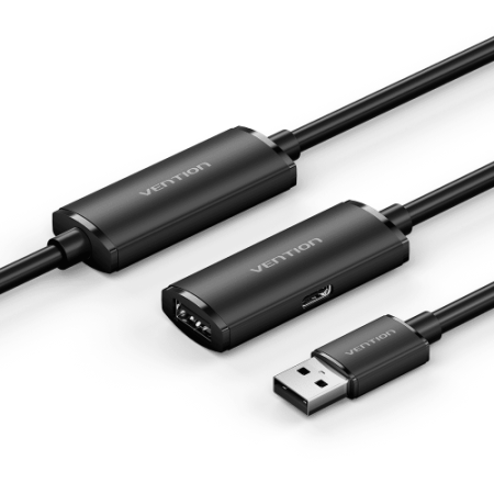 CBKBL Кабель USB 2.0 Type-A Male to Type-A Female Active Extension Cable 10M Black