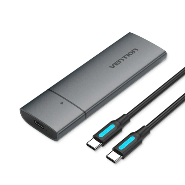 KPGH0 Бокс для SDD M.2 NVMe Vention (USB 3.1 Gen 2), цвет: серый KPGH0 Бокс для SDD M.2 NVMe Vention (USB 3.1 Gen 2), цвет: серый