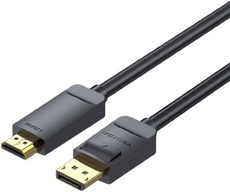 HAGBH Кабель DP - HDMI Vention, 2М цвет: черный