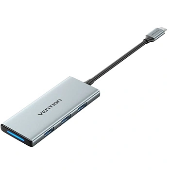 TOPHB Док-станция USB-C - 3xUSB-A 3.0, HDMI v1.4 4K 30Hz, SD/TF, PD 100W