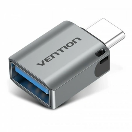 CDQH0 Переходник OTG USB-C - USB-A Vention, серый