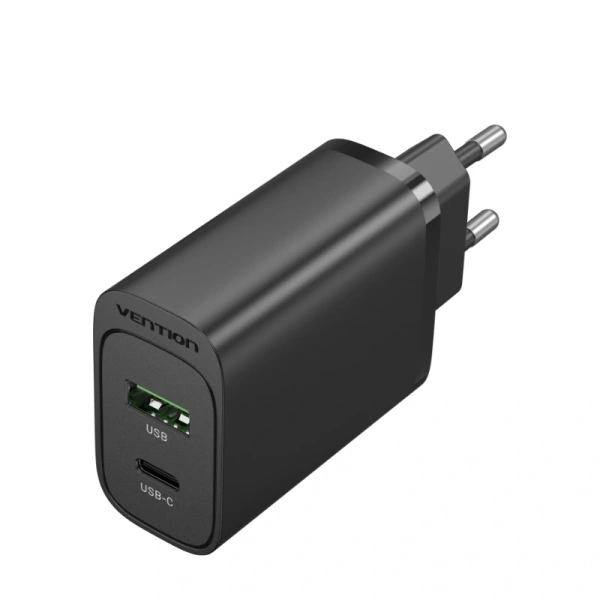 FBIB0-EU Зарядное устройство Vention USB-C+USB-A 38W цвет: черный FBIB0-EU Зарядное устройство Vention USB-C+USB-A 38W цвет: черный