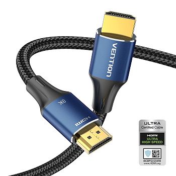 ALGLI Кабель Vention HDMI v2.1 8K 60Hz, 3м, цвет: черный