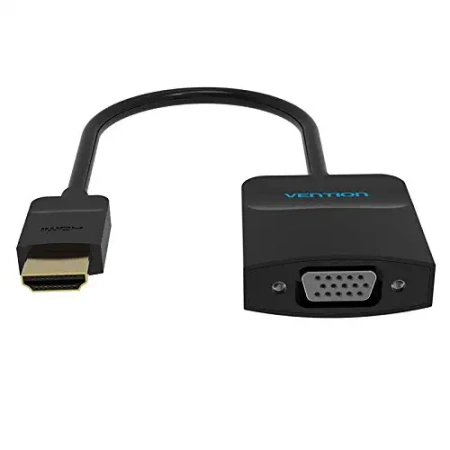 ACHBB Конвертор Vention HDMI - VGA (аудио + доп. питание), длина: 0.15м, цвет: черный