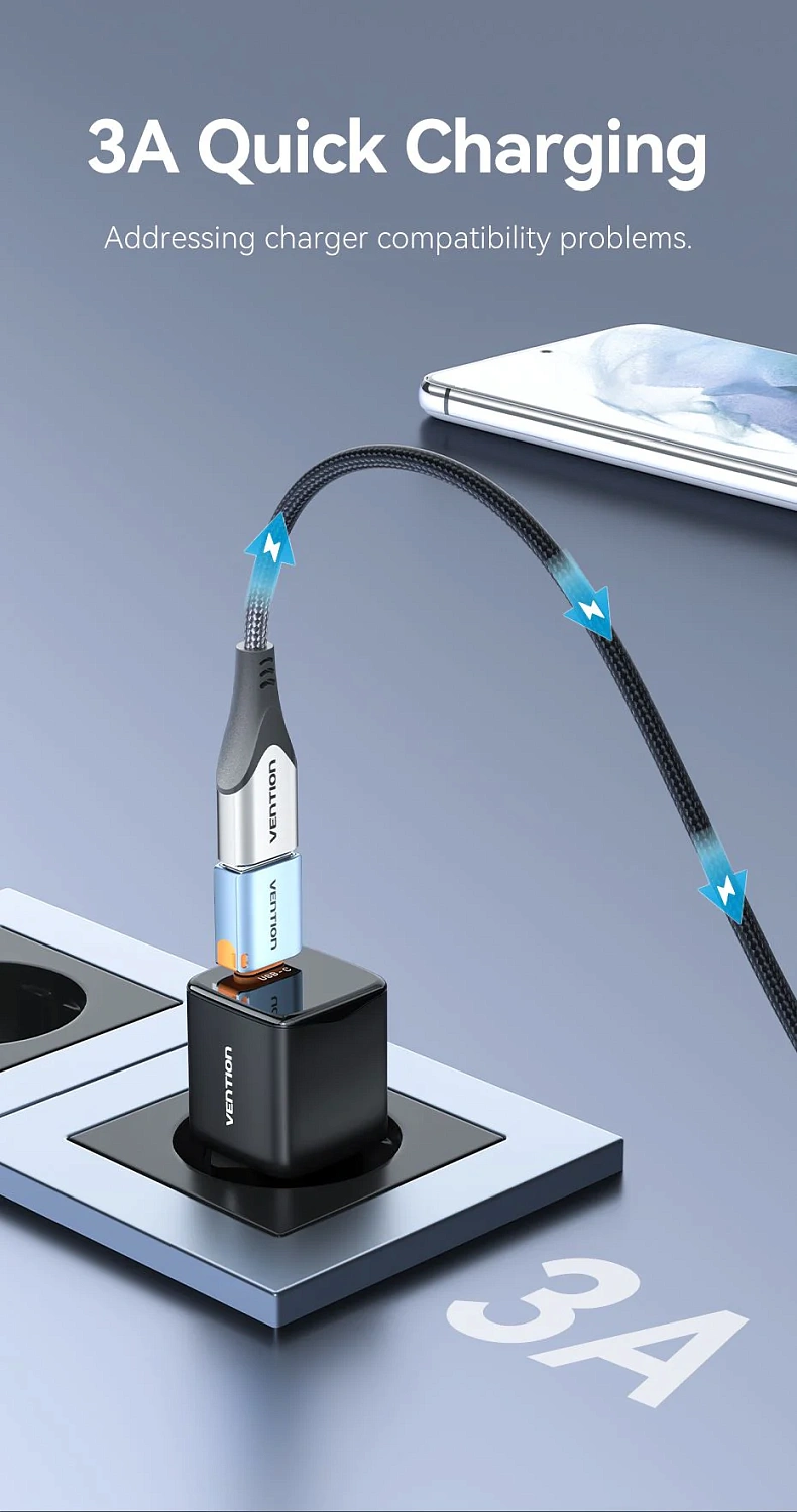 CUBH0 Переходник USB-C - USB-A Vention CUBH0 Переходник USB-C - USB-A Vention