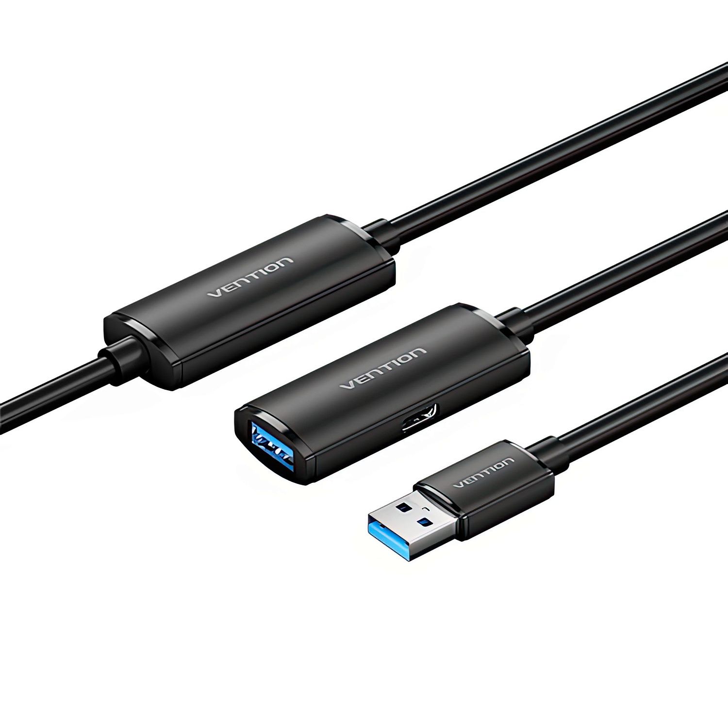 CBMBL USB 3.0 Type-A Male to Type-A Female Active Extension Cable 10M Black