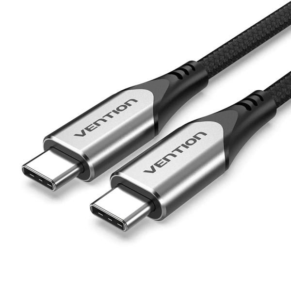 TAAHF Кабель Type-C-Type-C Vention 60W, длина: 1м, цвет: серый TAAHF Кабель Type-C-Type-C Vention 60W, длина: 1м, цвет: серый