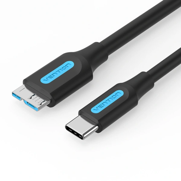 CQABD Кабель USB 3.0 C Male - USB Micro-B Male 2A Cable 0.5M Black