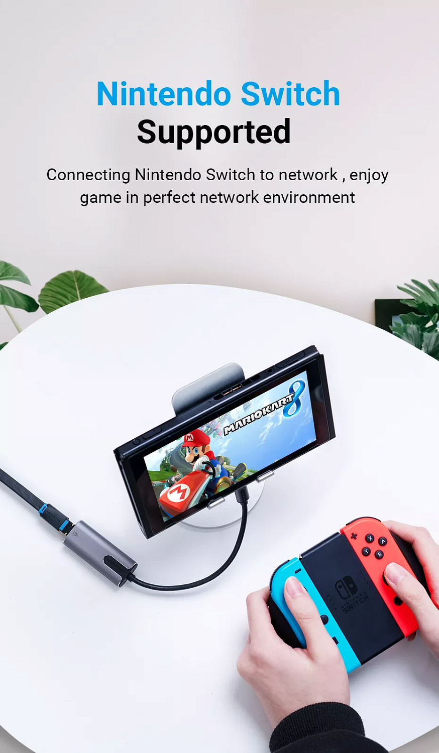 CFNHB Сетевой адаптер Vention USB Type-C - LAN 1Gbit, длина: 0.15м, цвет: серый