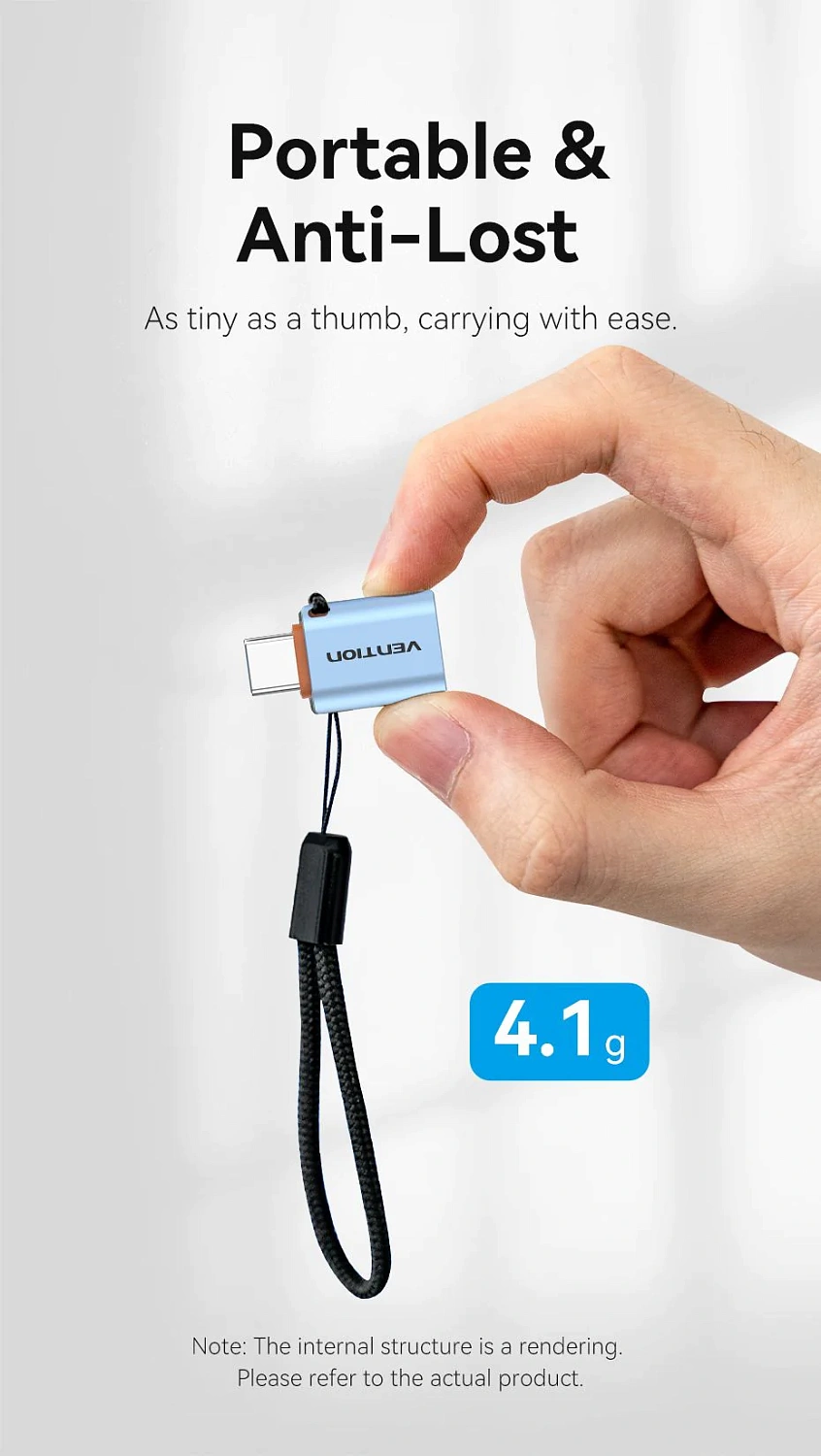CUBH0 Переходник USB-C - USB-A Vention CUBH0 Переходник USB-C - USB-A Vention