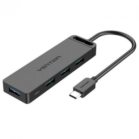 TGKBF Хаб Vention Type-C - 4xUSB 3.0, длина: 1м, цвет: черный
