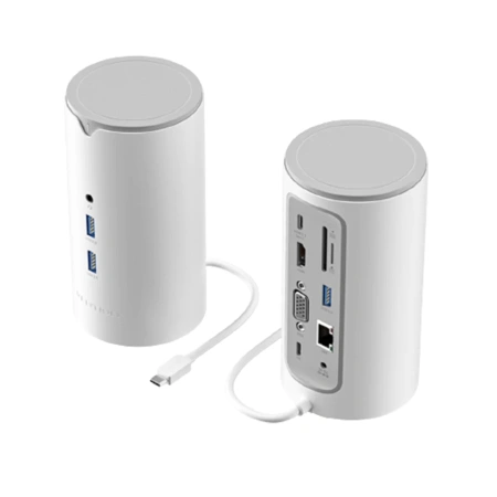 TPHWC-EU Док-станция Vention Type-C - HDMI+VGA+USB 3.1 Gen 2+USB 3.1 Gen 2-C+USB 3.0x2+RJ45+SD/TF+Au